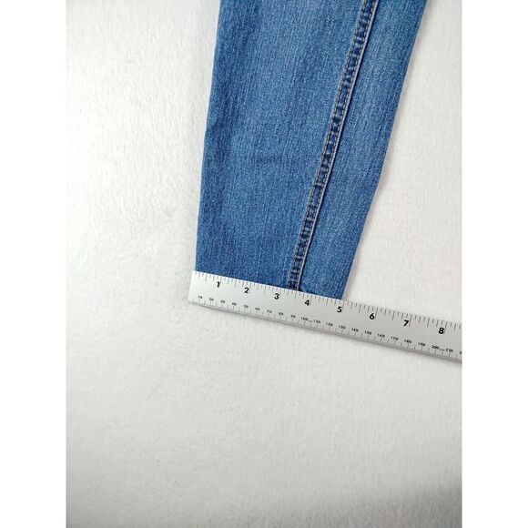 Cat & Jack Jeans Girls 12 Blue Unicorn Rainbow Embroidered Kidcore 90skids Y2K - Picture 7 of 10